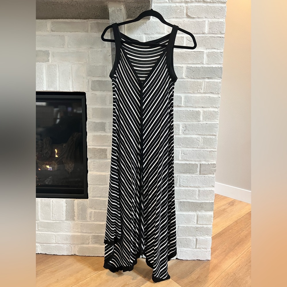 Newsha summer maxi dress, size S/M, black/white